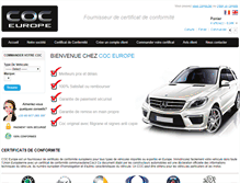 Tablet Screenshot of coc-europe.com